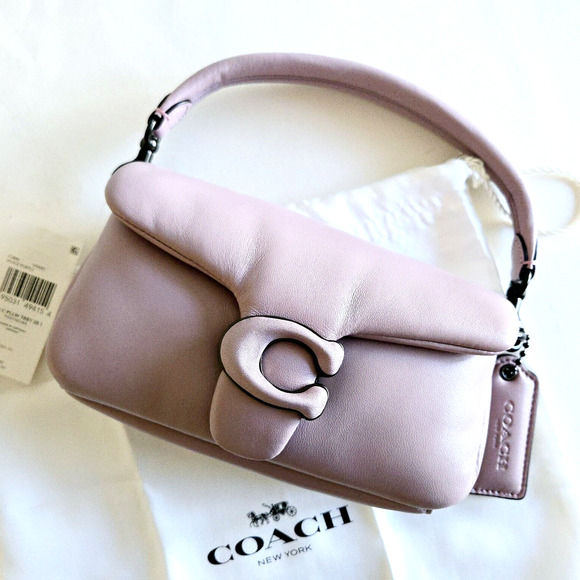 Coach Pillow Tabby 18 Purple Nappa Leather Mini Shoulder Bag Or Crossbody NEW - Picture 9 of 14